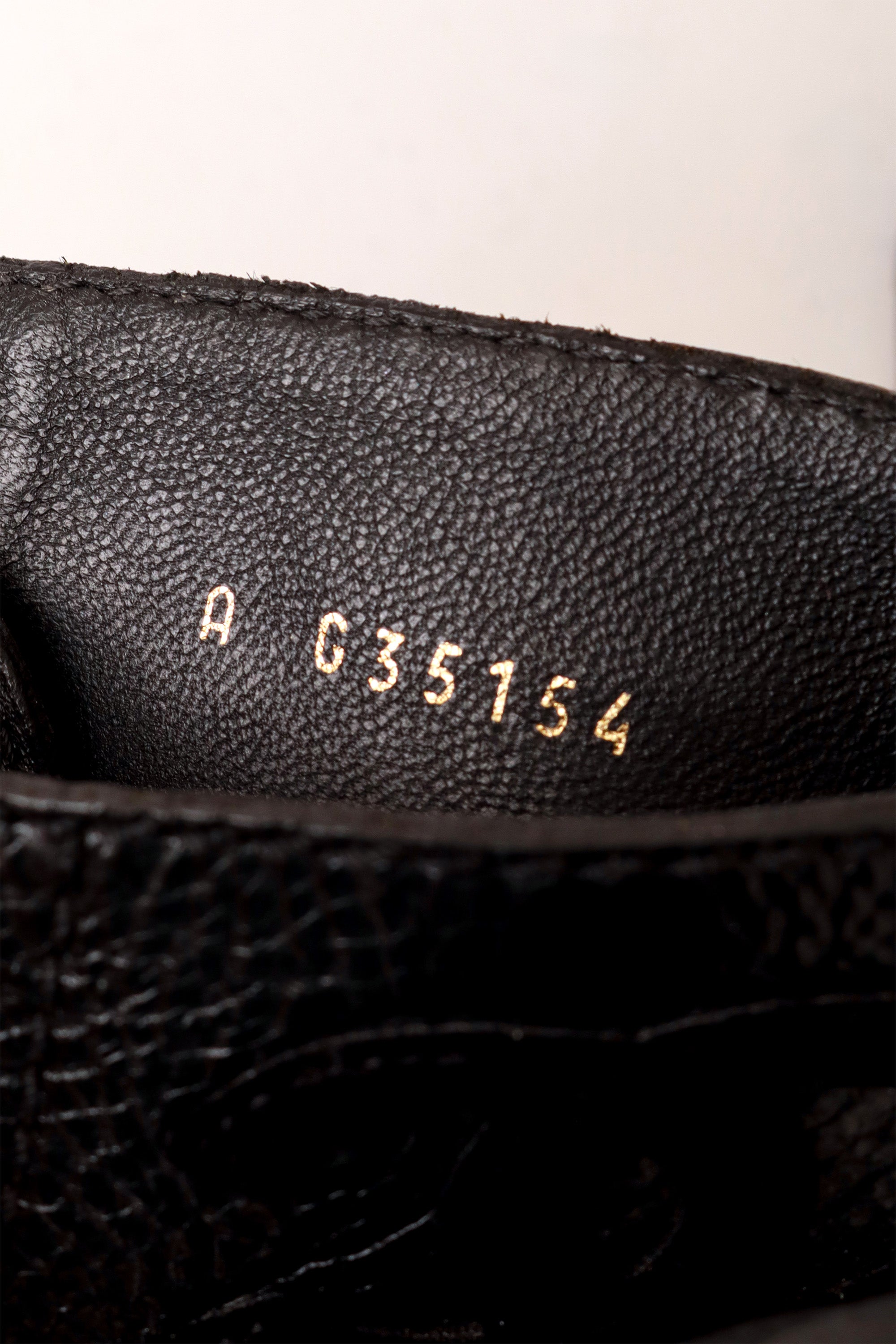 leather ankle boots by Chanel serial number @ Recess LA