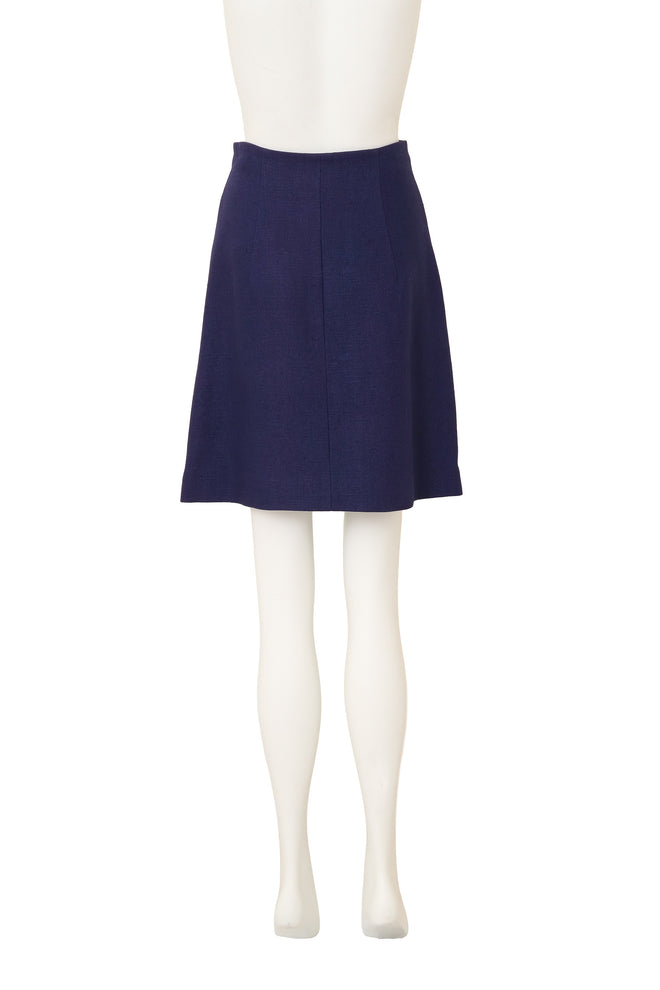 High Waist Crystal Sphere Button Midi Skirt back view mannequin @Recess LA