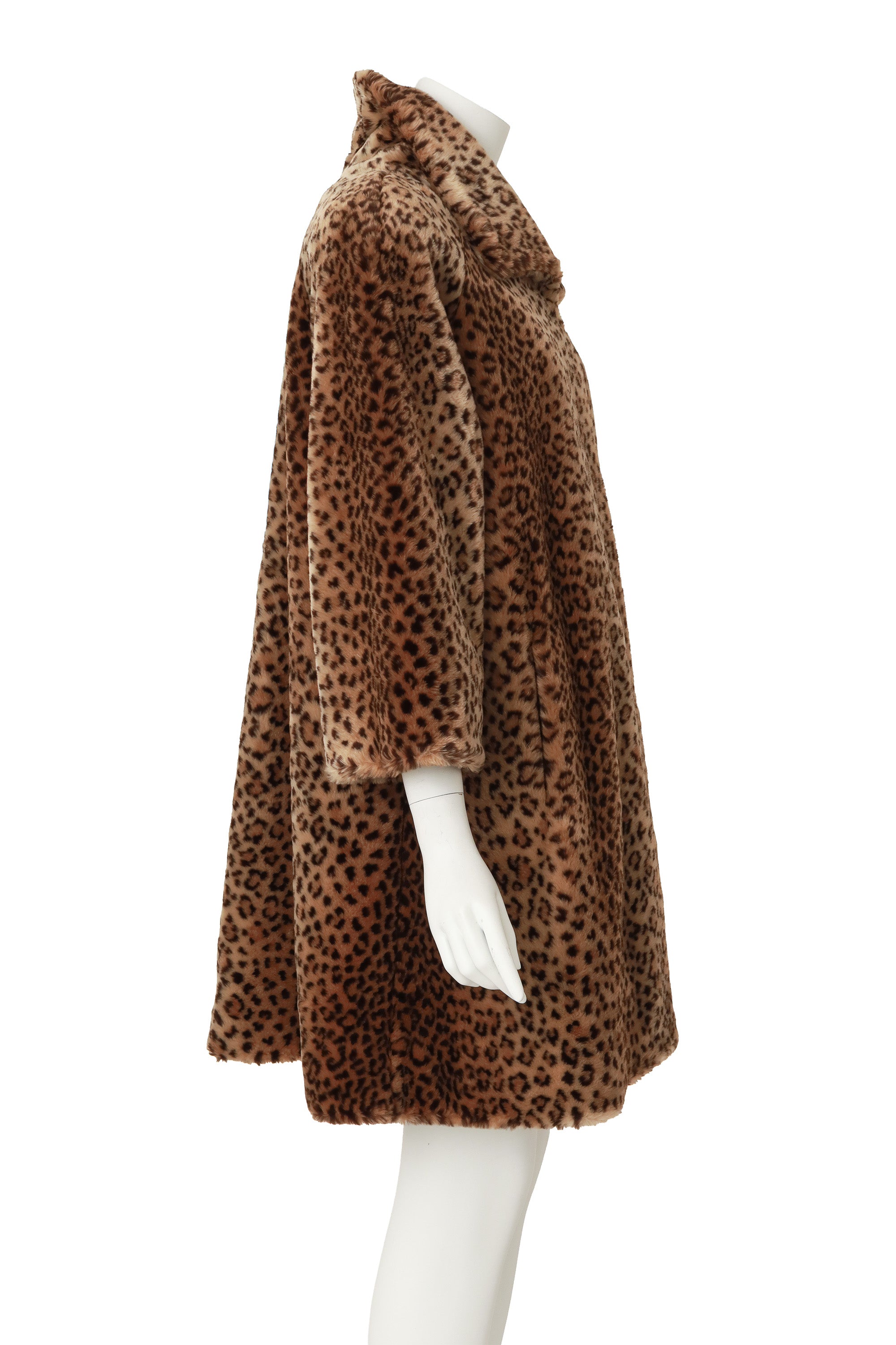 Leopard Fur Coat by Norm Thompson on mannequin side @ Recess LA