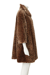 Leopard Fur Coat by Norm Thompson on mannequin side @ Recess LA