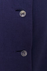 High Waist Crystal Sphere Button Midi Skirt detail @Recess LA