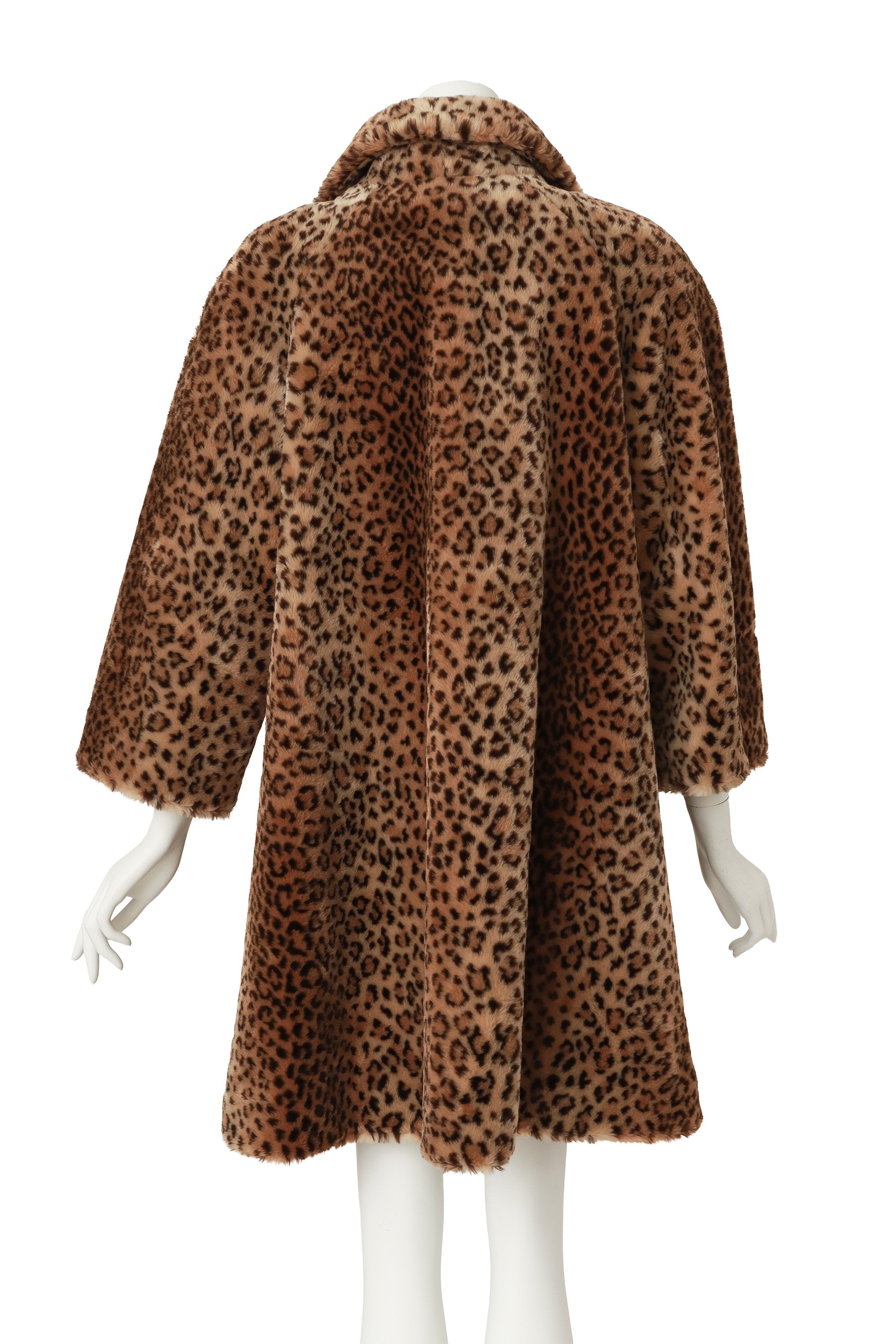 Leopard Fur Coat by Norm Thompson on mannequin back @ Recess LA