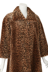 Leopard Fur Coat by Norm Thompson on mannequin close @ Recess LA