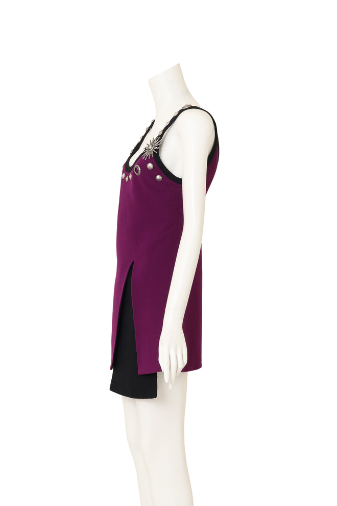 Celestial Hardware Mini Dress by Fausto Puglisi on mannequin side @ Recess LA