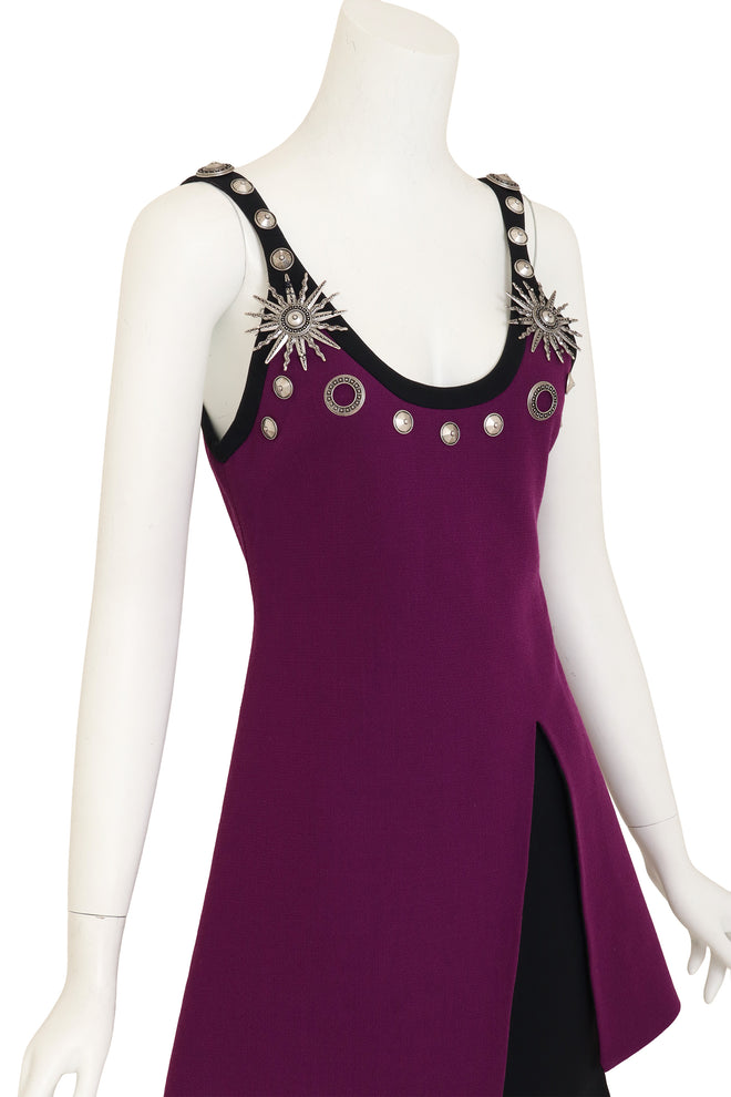 Celestial Hardware Mini Dress by Fausto Puglisi on mannequin close @ Recess LA