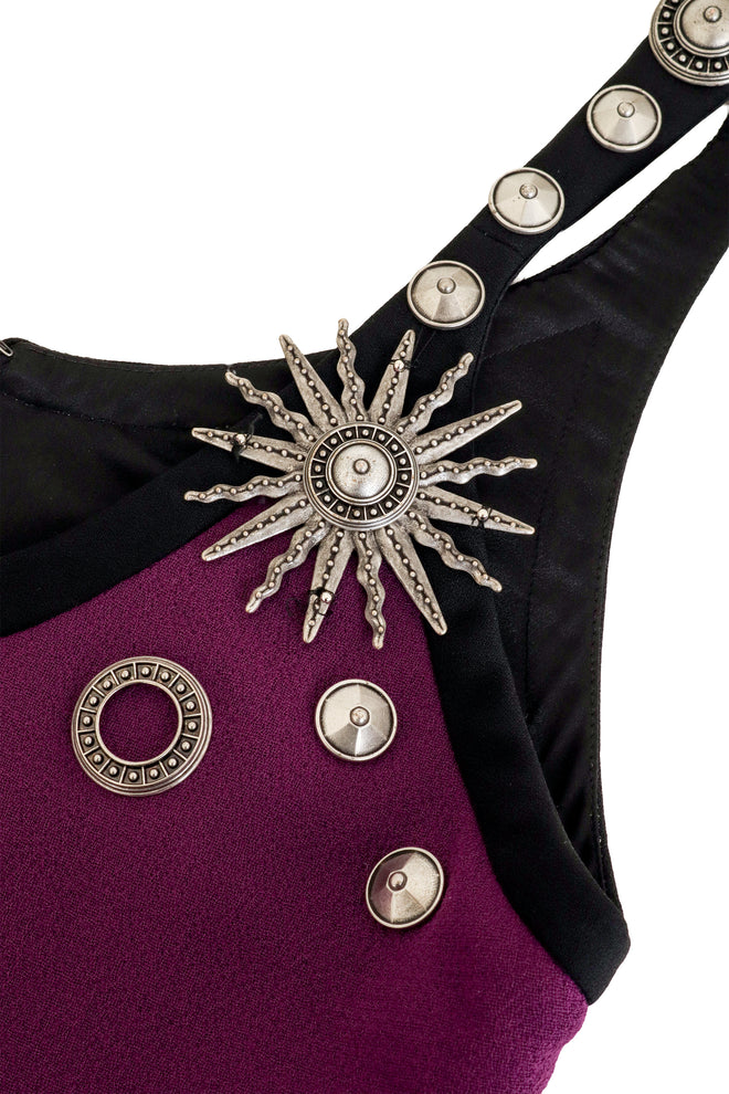 Celestial Hardware Mini Dress by Fausto Puglisi loosening threads @ Recess LA