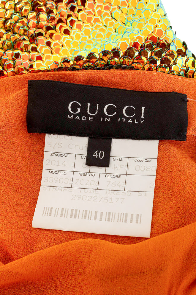 2014C Prism Sequin Shift Dress label @ Recess LA