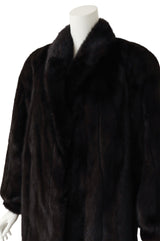 Fur Cocoon Coat by Furrari on mannequin close @ Recess LA