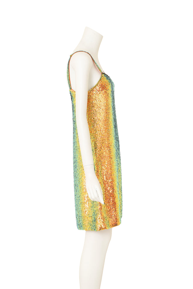 2014C Prism Sequin Shift Dress on mannequin side @ Recess LA