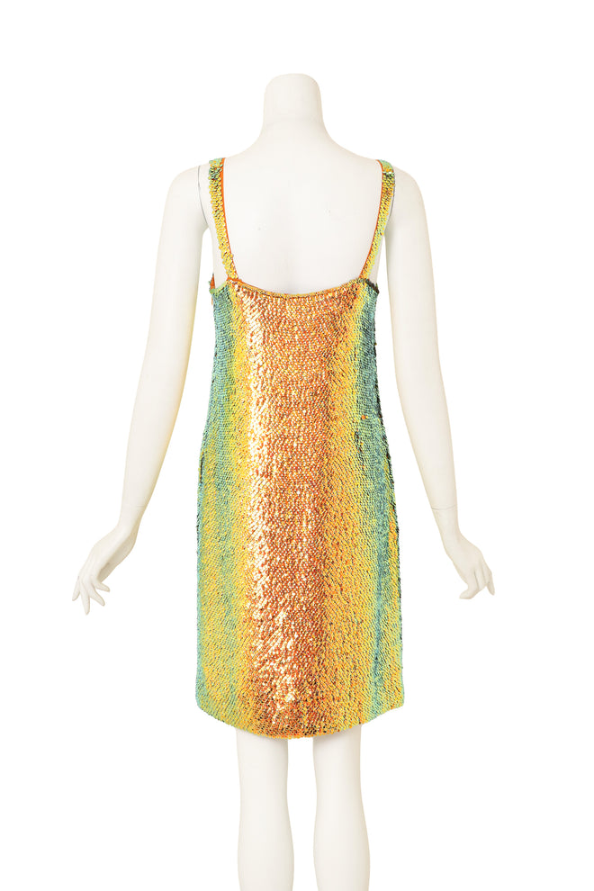 2014C Prism Sequin Shift Dress on mannequin back @ Recess LA