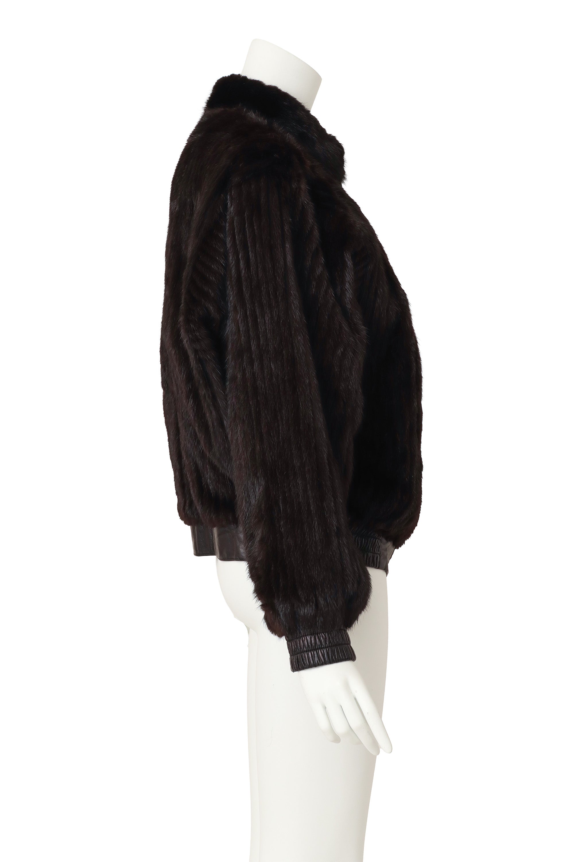 reversible leather fur jacket fur side @ Recess LA
