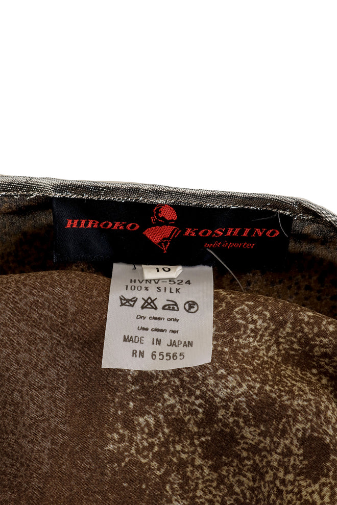 Scenic Landscape Forest Animal Print Silk Duster label @Recess LA