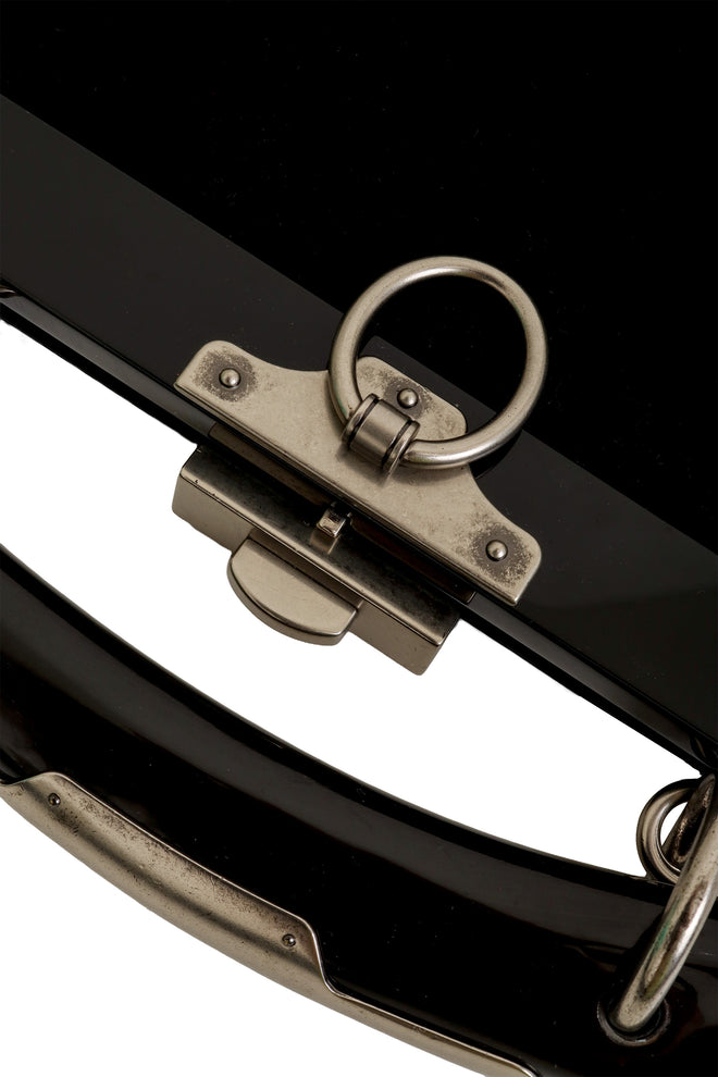Yves Saint Laurent Velvet Horn Mombasa Bag clasp @ Recess LA