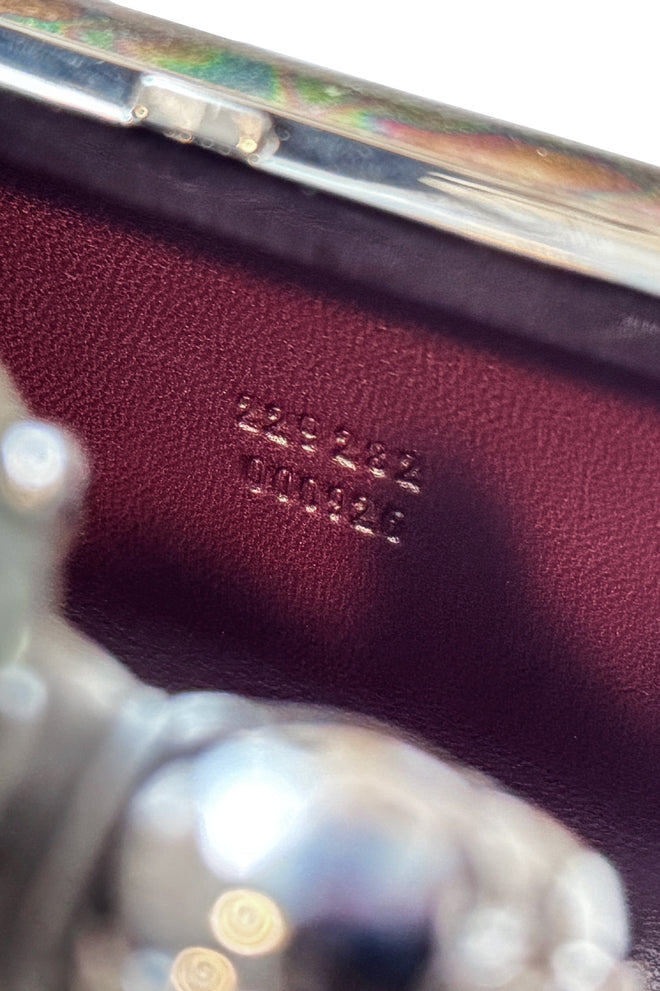 Oil Slick Knuckle Clutch by Alexander McQueen serial @ Recess LA