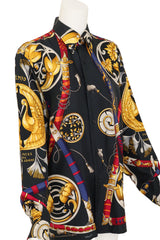 Princes Du Soleil Levant Blouse by Hermes on mannquin close @ Recess LA