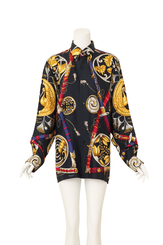 Princes Du Soleil Levant Blouse by Hermes on mannquin @ Recess LA