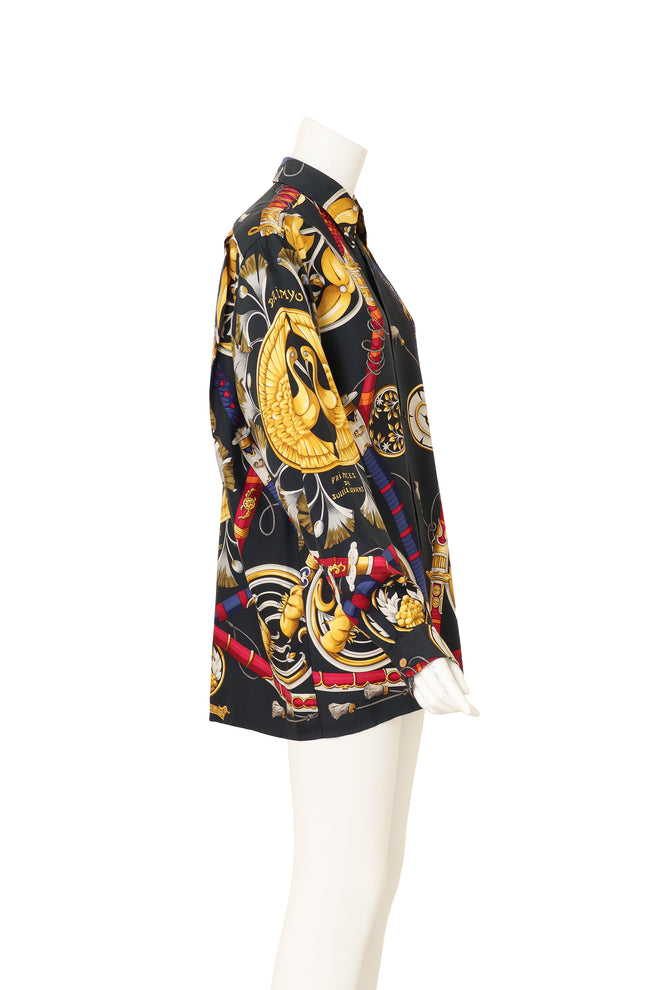 Princes Du Soleil Levant Blouse by Hermes on mannequin side @ Recess LA