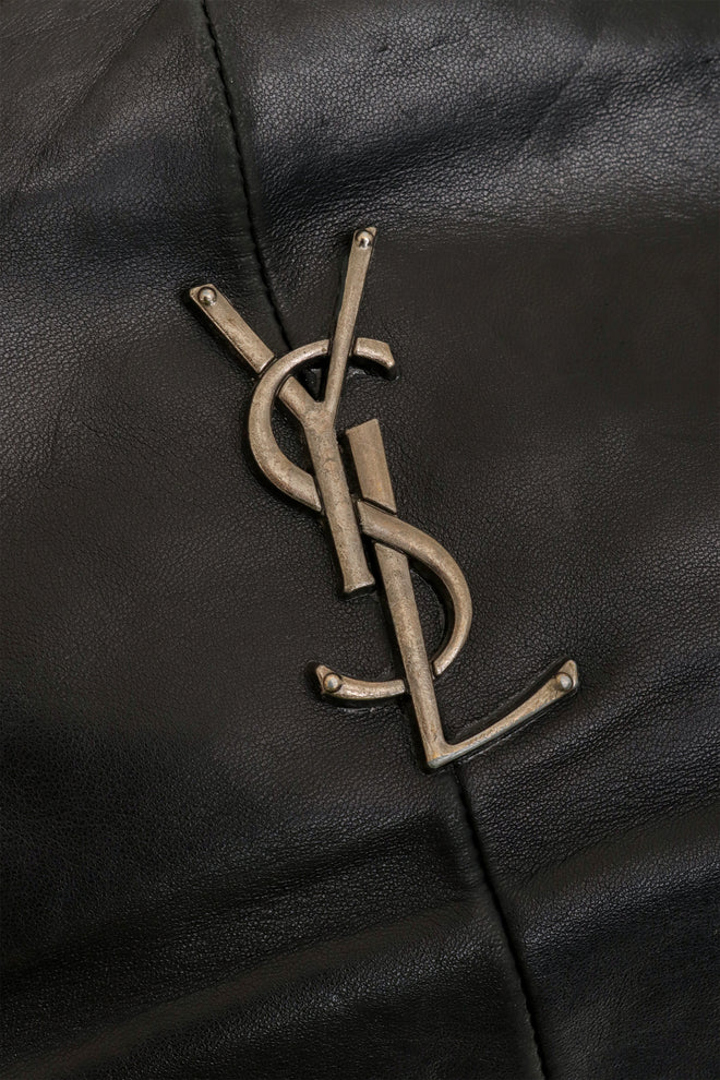 Vintage Saint Laurent Leather Mombasa Shoulder Bag logo @ Recess LA