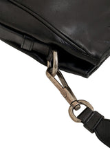Vintage Saint Laurent Leather Mombasa Shoulder Bag clasp tarnish @ Recess LA
