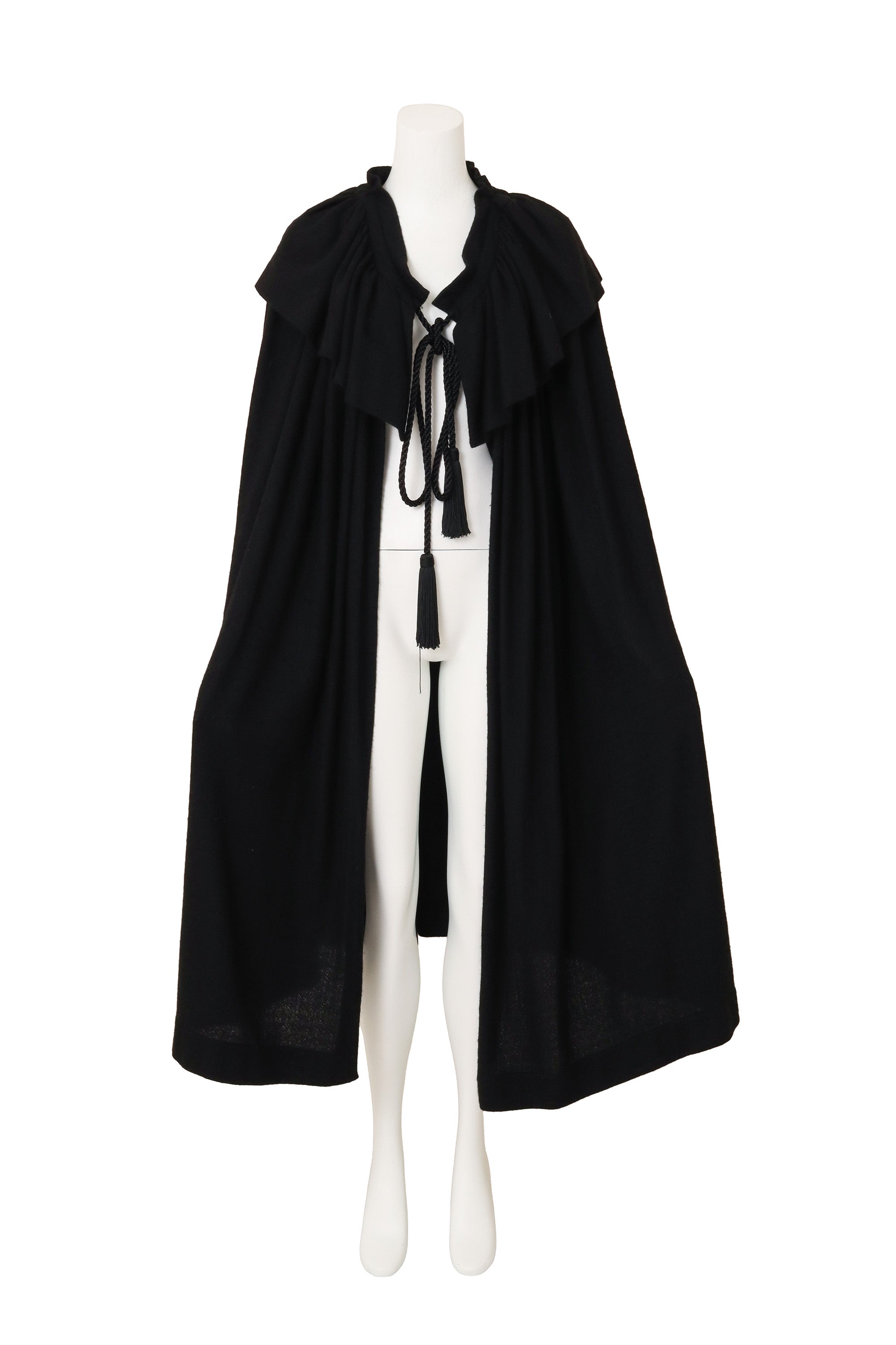 Ruffle Tassel Cape by Saint Laurent on mannequin @Recess LA
