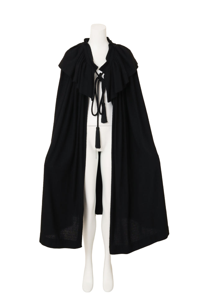 Ruffle Tassel Cape by Saint Laurent on mannequin @Recess LA