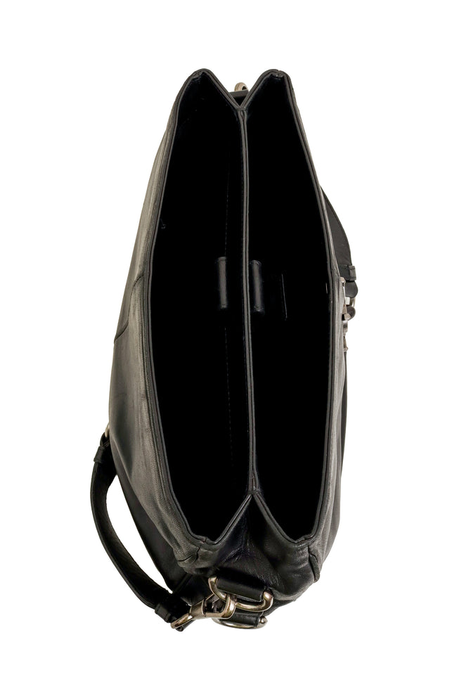 Vintage Saint Laurent Leather Mombasa Shoulder Bag inside @ Recess LA
