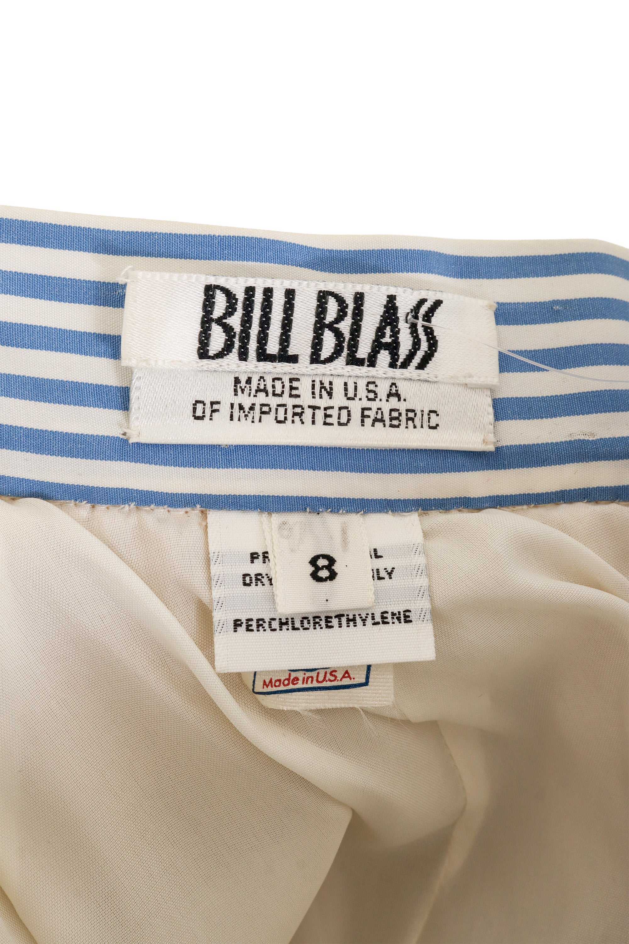 Striped Gazar Ball Skirt by Bill Blass label @ Recess LA