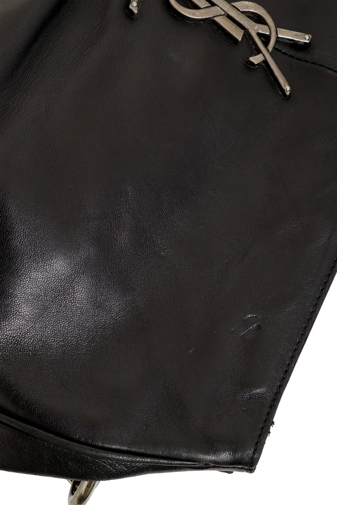 Vintage Saint Laurent Leather Mombasa Shoulder Bag dent @ Recess LA
