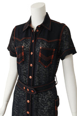 Lace Shirt Dress by Jean Paul Gaultier on mannequin close @ Recess LA