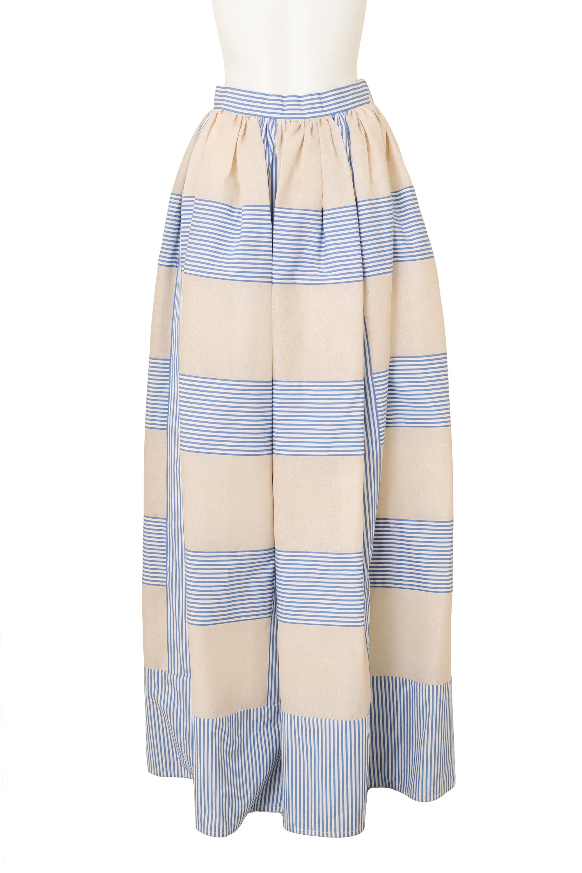 Striped Gazar Ball Skirt by Bill Blass on mannequin @ Recess LA