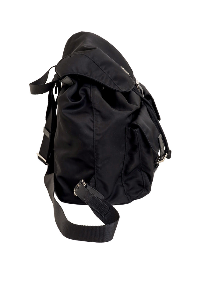 Prada Nylon Multi Pocket Backpack side @ Recess LA