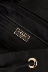 Prada Nylon Multi Pocket Backpack inner logo plaque @ Recess LA