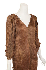 Plisse Silk V Neck Top mannequin front @Recess LA
