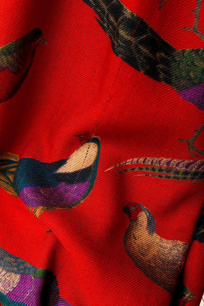 bird print dress by Perry Ellis on mannequin run @ Recess LA