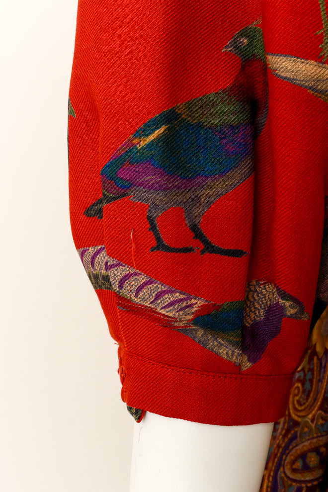 bird print dress by Perry Ellis on mannequin sleeve run @ Recess LA