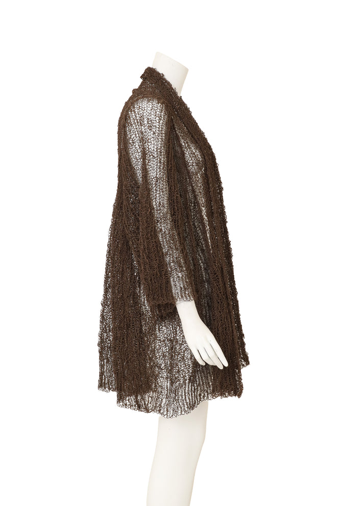 Woven Open Net Duster side view mannequin @Recess LA
