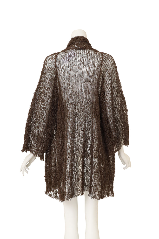 Woven Open Net Duster back view mannequin @Recess LA