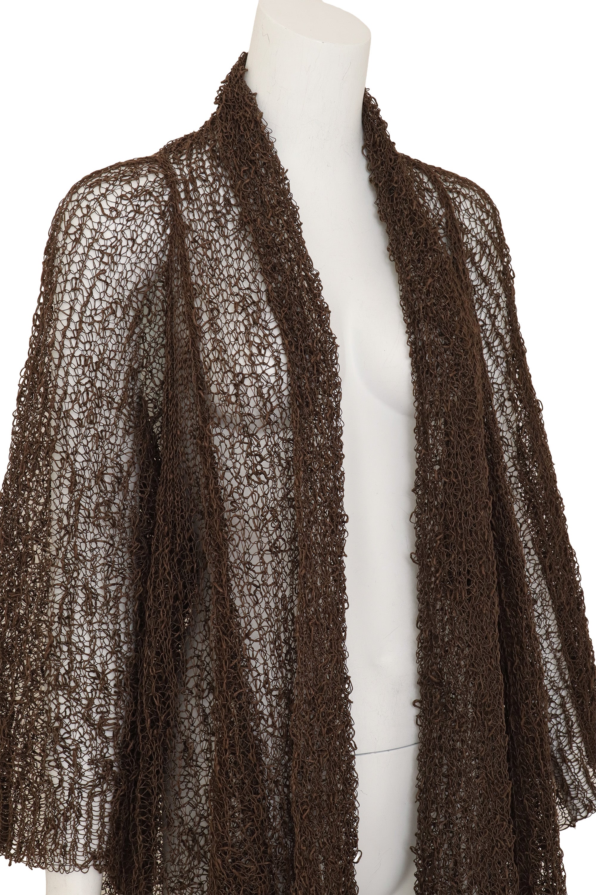 Woven Open Net Duster front view mannequin @Recess LA