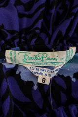 Emilio Pucci Long Sleeve Floral Print Top label @Recess LA