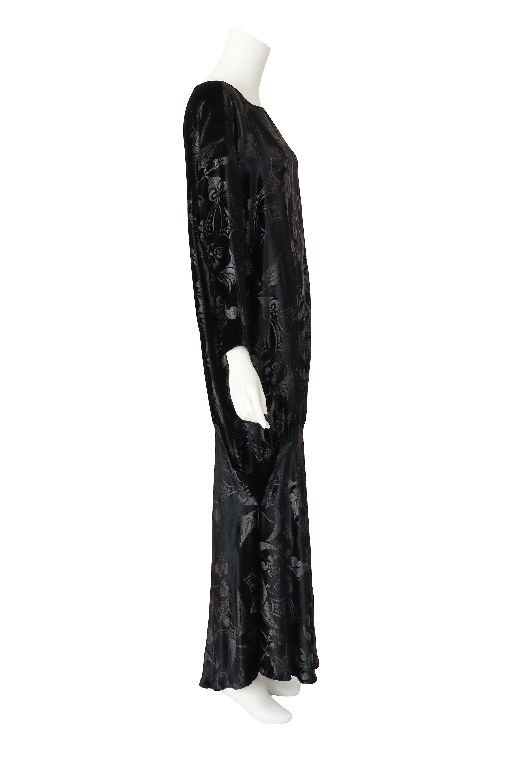 Silk Velvet Batwing Dress on mannequin side @ Recess LA