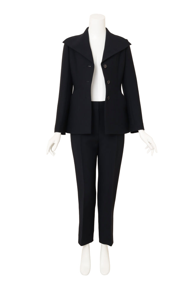 Christian Dior Exaggerated Bar Jacket & Pant Suit Set on mannequin open @ Recess LA