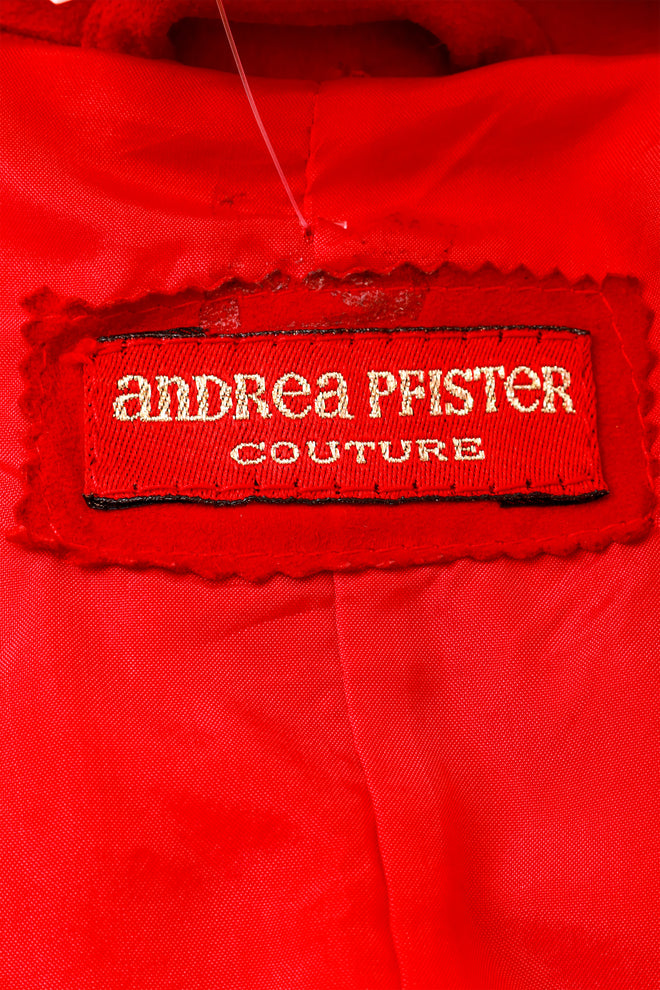 Suede jacket by Andrea Pfister label @ Recess LA