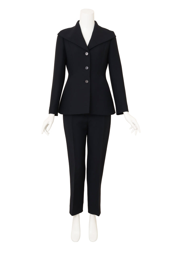 Christian Dior Exaggerated Bar Jacket & Pant Suit Set on mannequin @ Recess LA