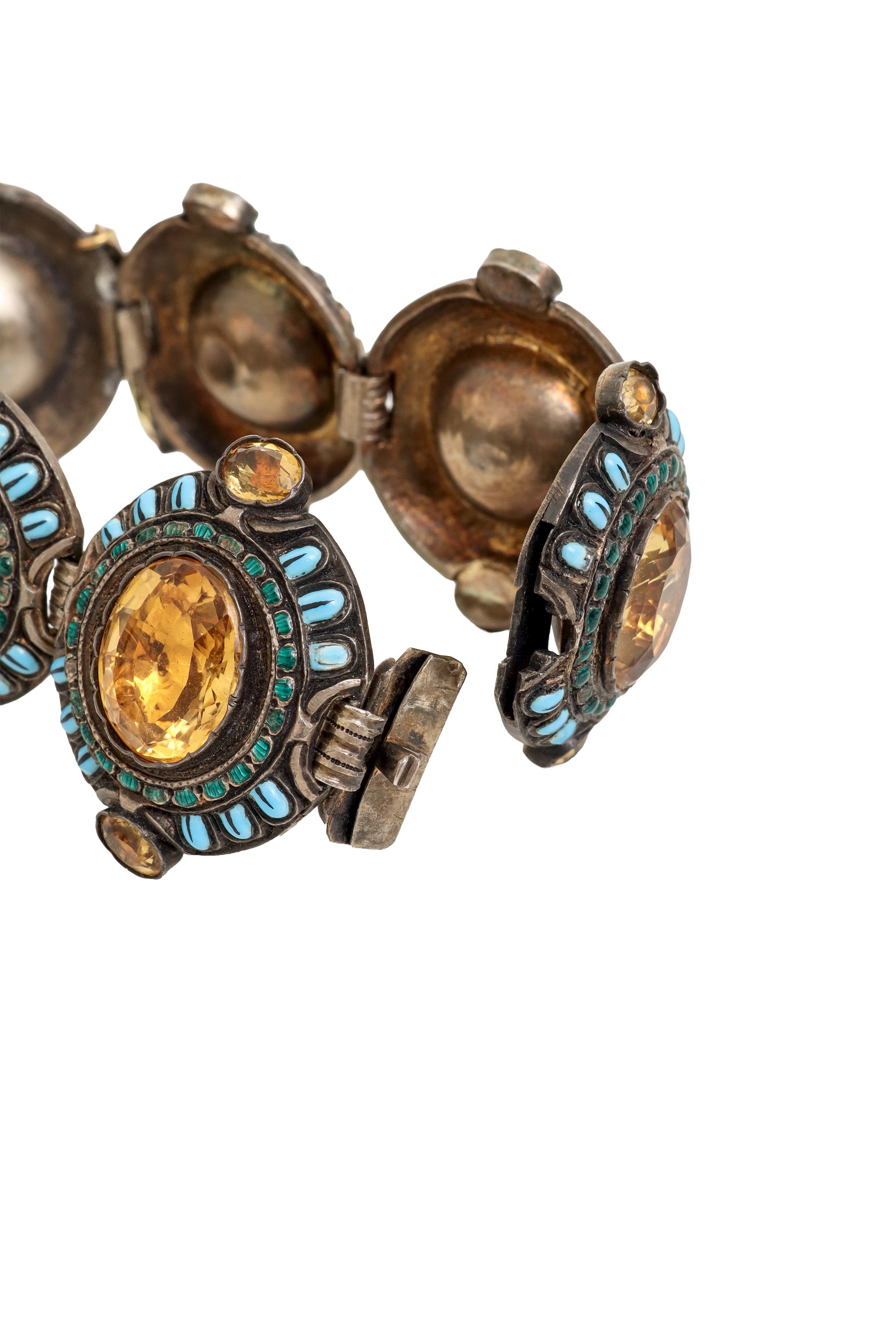 Crystal Enamel Bracelet clasp close @ Recess LA