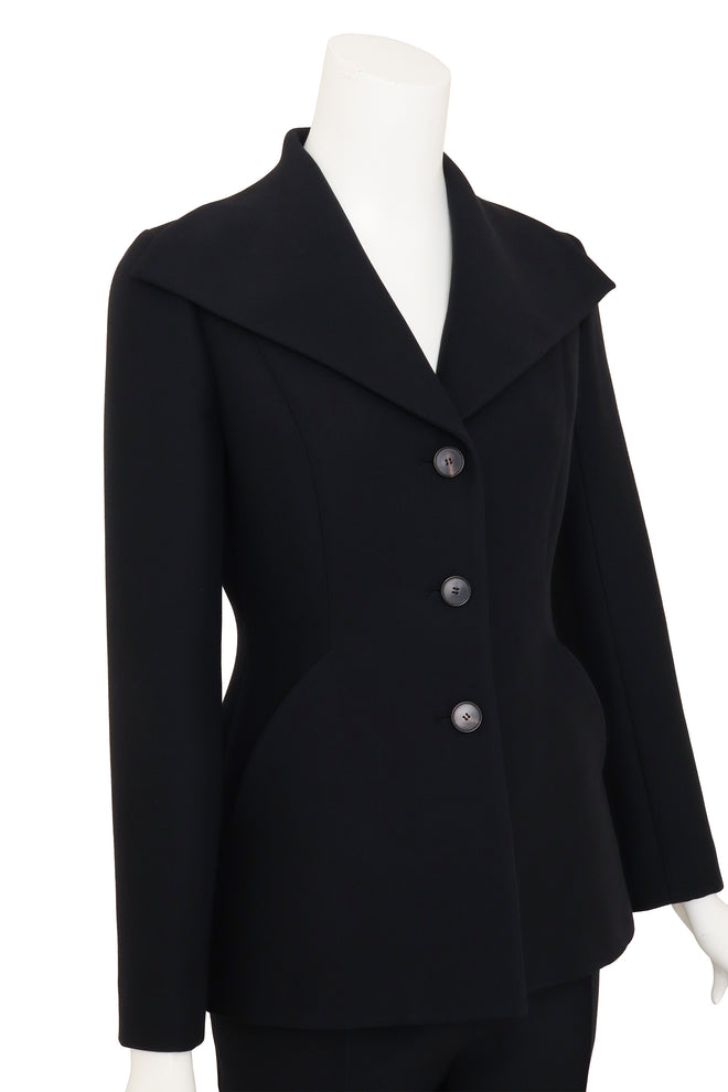 Christian Dior Exaggerated Bar Jacket & Pant Suit Set on mannequin close @ Recess LA