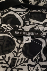 Abstract Floral Print Tunic by Anne Demeulemeester label @ Recess LA