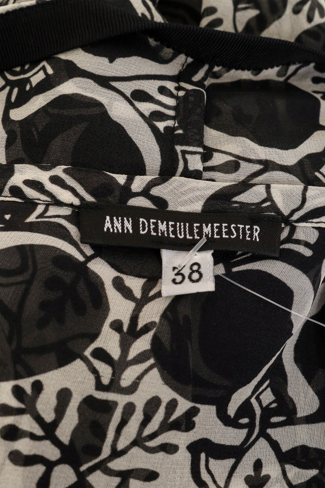 Abstract Floral Print Tunic by Anne Demeulemeester label @ Recess LA