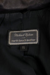 Sculpted Leather Moto Dress by North Beach Leather on mannequin label @ Recess LA