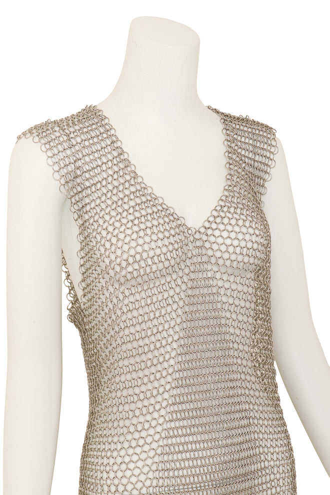 Chainmail Mesh Top on mannequin close @ Recess LA