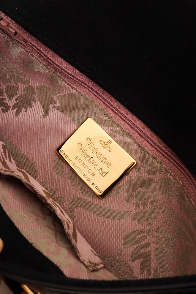 Vivienne Westwood Black Patent leather SEX Clutch signature @ Recess LA